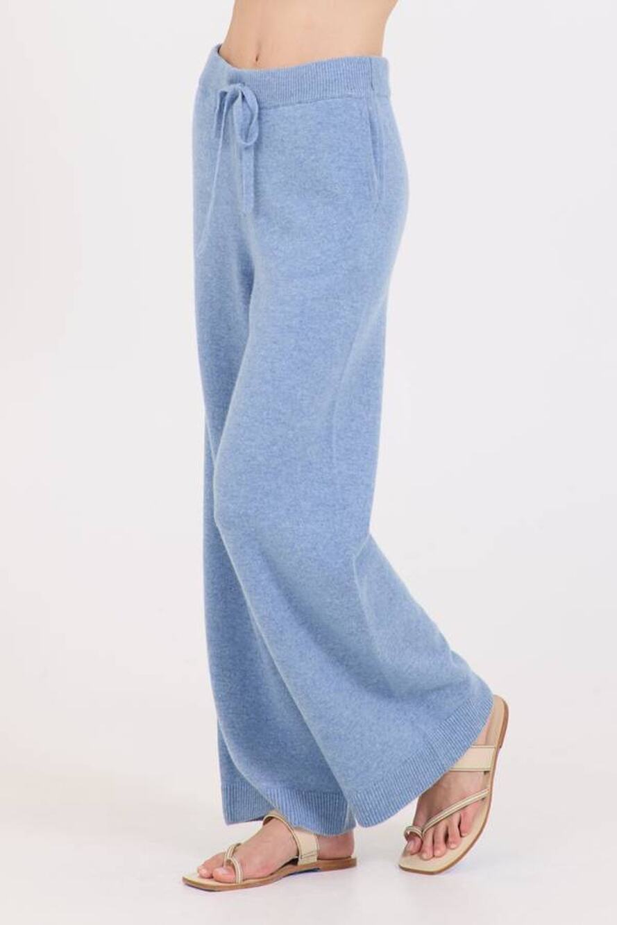 One Grey Day Bixby Cashmere Pant in Denim Blue L